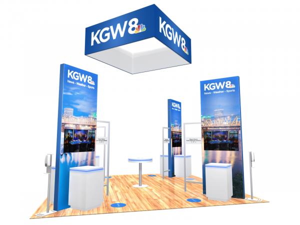 RE-9129-CV Island Rental Trade Show Exhibit -- Image 1